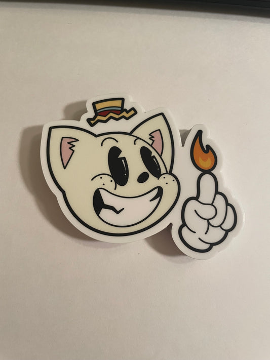 Secret Cat Mascot Sticker!